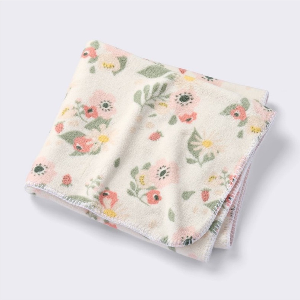 CLOUD ISLAND NWT Plush Baby Blanket - Floral